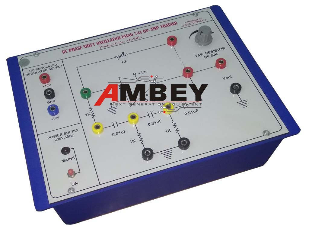 AL-E017A RC PHASE OSCILLATOR TRAINER (USING OP-AMP)