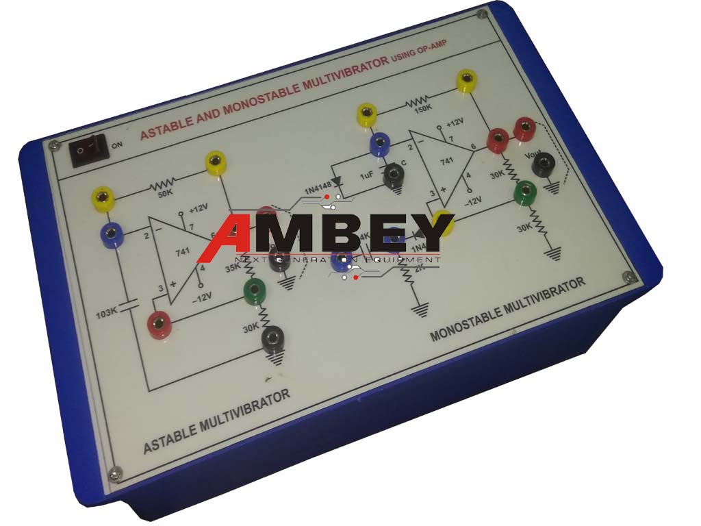 AL-E146 ASTABLE AND MONOSTABLE MULTIVIBRATOR TRAINER (741 IC)