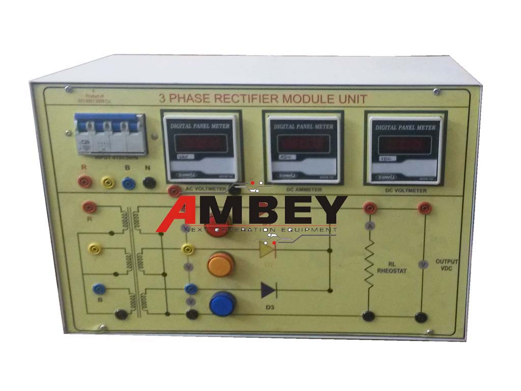 AL-E310 THREE PHASE HALF WAVE UNCONTROLLED RECTIFIER TRAINER
