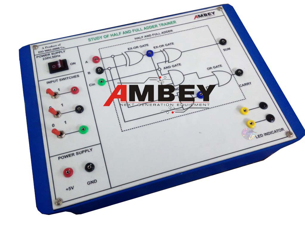 AL-E130 HALF AND FULL ADDER TRAINER USING TTL GATE
