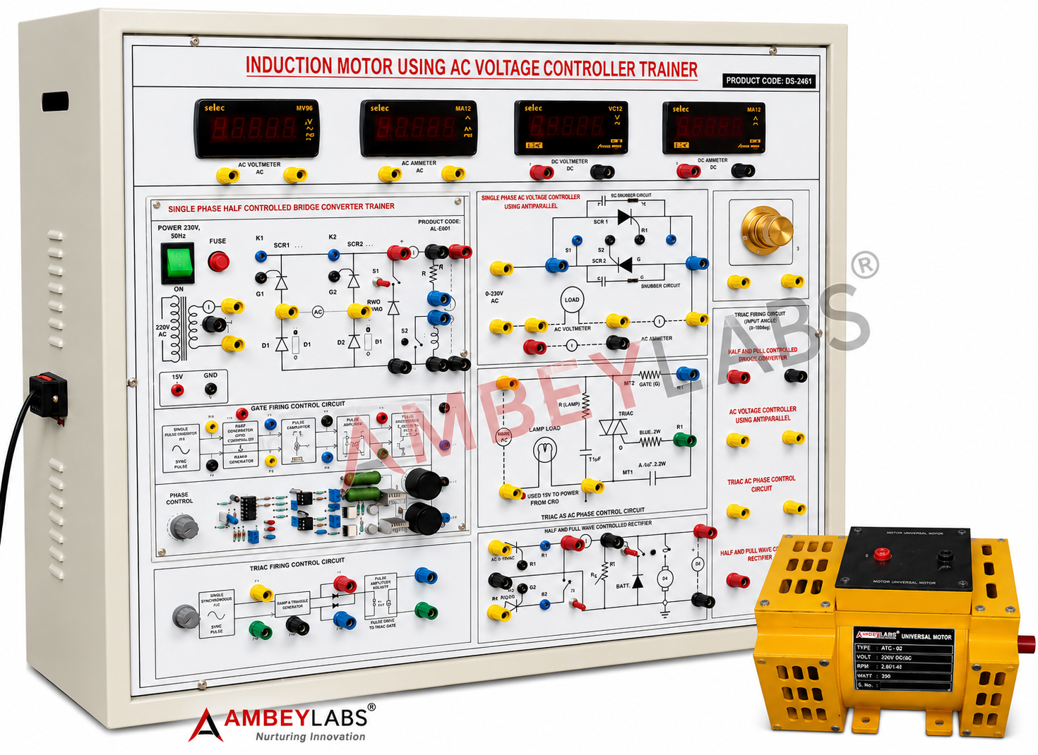 AL-E742 UNIVERSAL MOTOR CONTROL USING AC-DC CONTROLLER (SCR, TRIAC BASED)