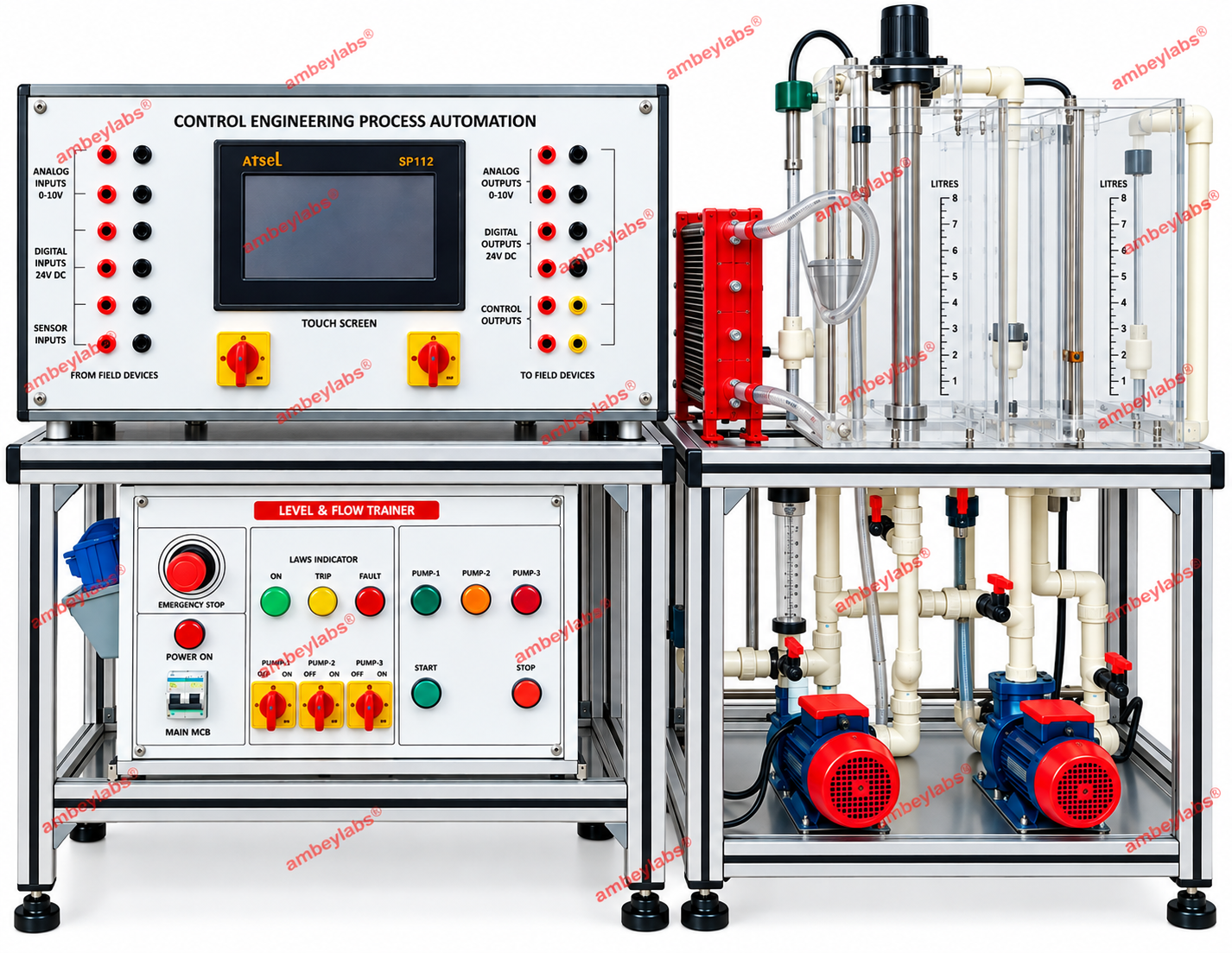 AL-E187D LEVEL AND FLOW PROCESS CONTROL TRAINER